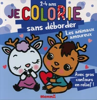 Je colorie sans déborder les animaux amoureux