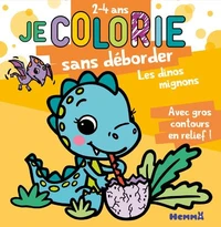 Je colorie sans déborder Les dinos mignons