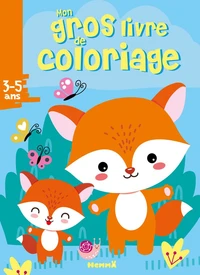 Mon gros livre de coloriage (Papa et bébé renards)