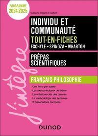 Individu et Communauté tout-en-fiches Eschyle - Spinoza - Wharton