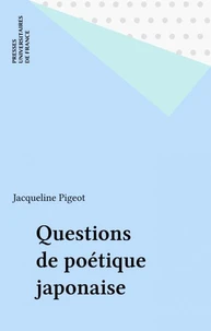 Questions de poétique japonaise