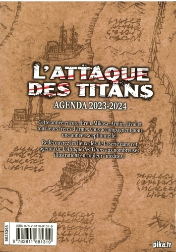 Agenda L'Attaque des Titans  Edition 2023-2024
