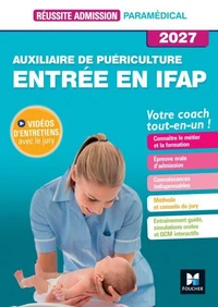 Réussite admission Entrée en IFAP - Auxiliaire de puériculture 2027