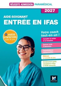 Réussite admission Entrée en IFAS - Aide-soignant 2027