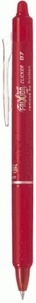PILOT - GEL FRIXION BALL CLICKER 07 ROUGE