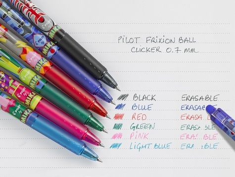 Stylo Frixion Ball Clicker by Mika noir, PILOT - Papeterie - Decitre