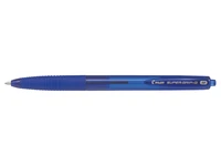 Super grip g stylo bille m bleu - pointe moyenne retractable