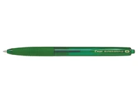 Super grip g stylo bille m vert - pointe moyenne retractable
