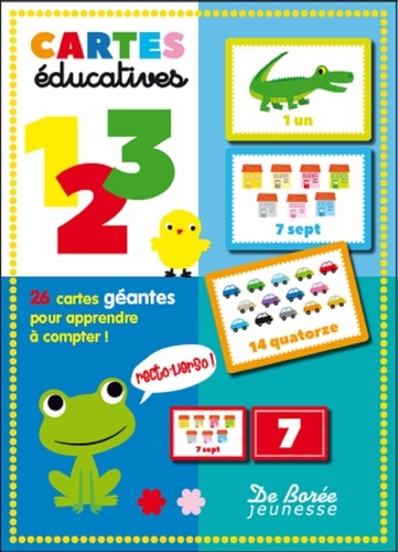  Pimchou - Cartes éducatives 1, 2, 3 - 26 cartes géantes pour apprendre à compter !.