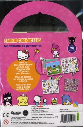 Ma valisette de gommettes Sanrio characters