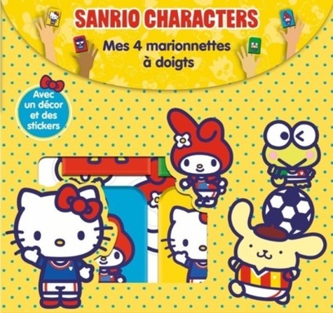  Pimchou - Sanrio characters - Mes 4 marionnettes à doigts. Avec un décor et des stickers.
