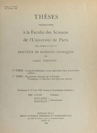 La parole synthétique et son application dans la correction auditive