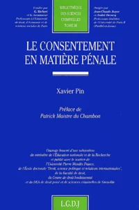 Le Consentement En Matiere Penale