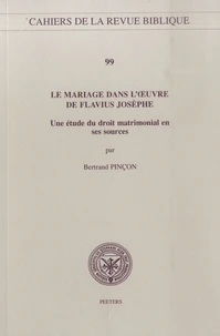 Le mariage dans l'oeuvre de Flavius Josèphe