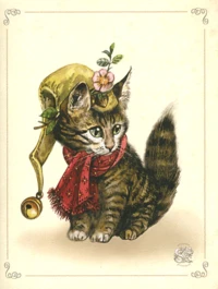 Cahier chats enchantés