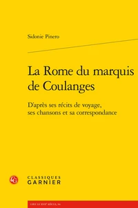 La Rome du marquis de Coulanges
