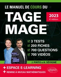 Le manuel de cours du TAGE MAGE