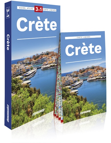 Crète. Guide + Atlas + Carte laminée 1/170 000 2e édition