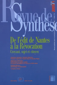 De l'Edit de Nantes à la Révocation