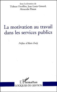 La Motivation Au Travail Dans Les Services Publics