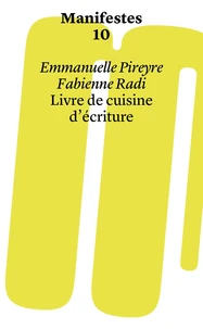 Livre de cuisine d'écriture