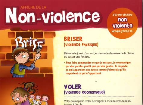 Affiche de la non-violence. Un outil psychoéducatif pour valoriser des attitures pacifiques