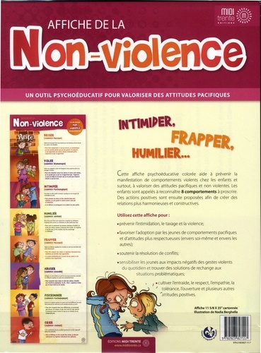 Affiche de la non-violence. Un outil psychoéducatif pour valoriser des attitures pacifiques