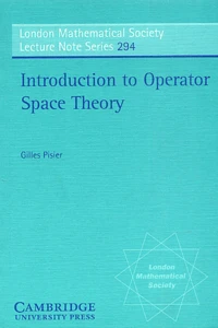 Introduction to Operator Space Theory