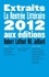 Extraits de la rentrée littéraire 2012. Editions Robert Laffont, NiL et Julliard