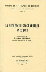 La recherche géographique en Suisse