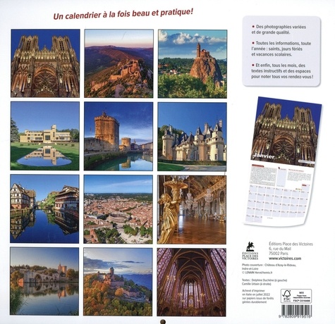 Calendrier Patrimoine de France  Edition 2023