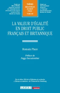 La valeur d'égalité en droit public français et britannique