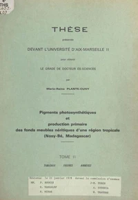 Pigments photosynthétiques et production primaire des fonds meubles néritiques d'une région tropicale (Nosy-Bé, Madagascar) (2)