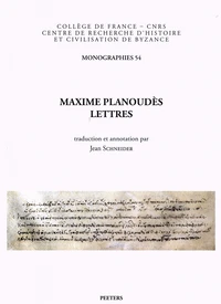 Maxime Planoudès, Lettres