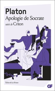  Platon - Apologie de Socrate - Suivi de Criton.