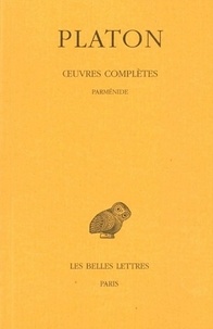  Platon - Oeuvres complètes - Tome 8, 1e partie, Parménide.