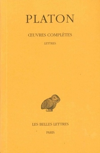  Platon - Oeuvres complètes - Tome 13, 1e partie, Lettres.