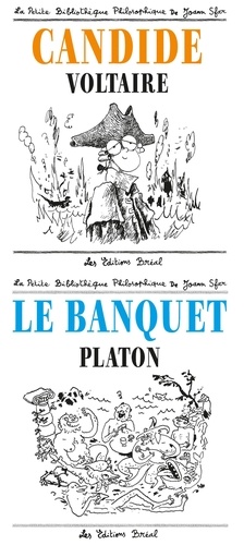  Platon et  Voltaire - Pack en 2 volumes : Le banquet, Platon ; Candide, Voltaire.