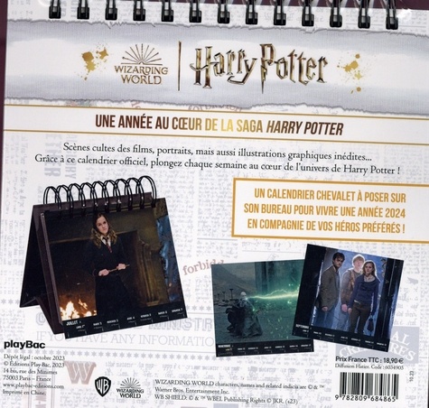 Calendrier officiel Harry Potter  Edition 2024