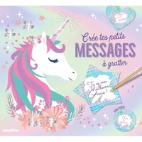 Crée tes messages secrets à gratter Licornes