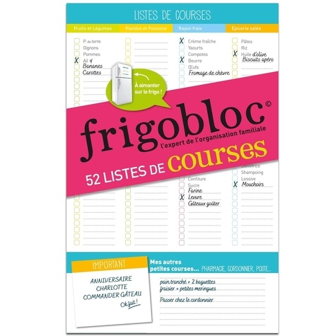 Frigobloc 52 Listes de courses