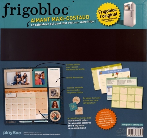 Mini Frigobloc: Le calendrier mensuel maxi-aimanté pour se simplifier la  vie ! : Play Bac: : Libros