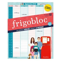 Frigobloc Calendrier mensuel aimanté à partager