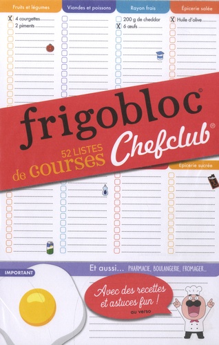 Frigobloc Chefclub 52 listes de courses
