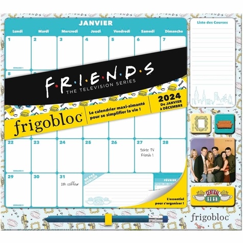 Frigobloc Mensuel 2024 Déco Friends (de janv. à de Play Bac - Livre -  Decitre