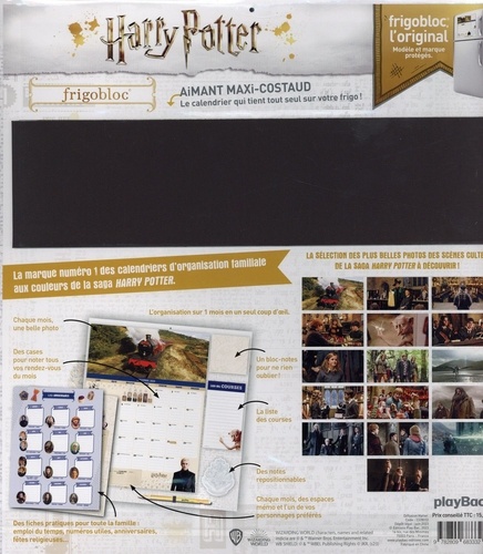 Frigobloc mensuel Harry Potter. De septembre 2023 à décembre 2024  Edition 2024