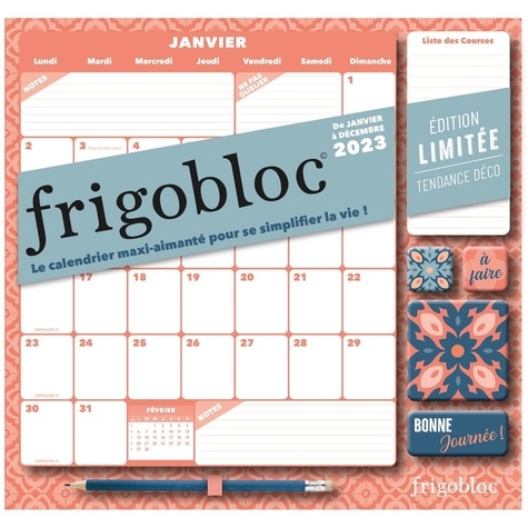  Play Bac - Frigobloc Mensuel - Edition limitée tendance déco.