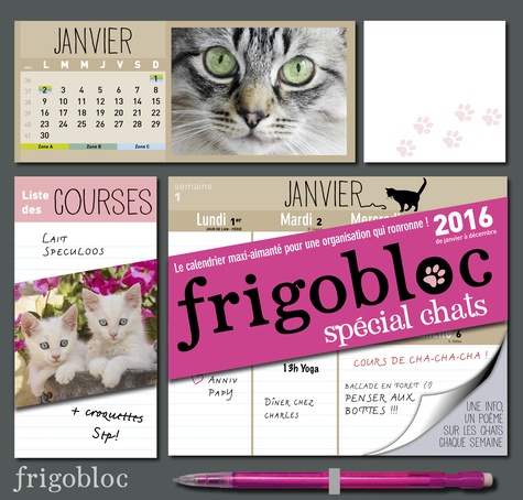 Frigobloc spécial chats - Le calendrier de Play Bac - Livre - Decitre