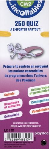 Je rentre en CM2 Pokémon. 250 quiz de maths et de français