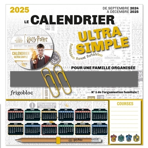 Le Calendrier Ultra Simple Harry Potter  Edition 2025
